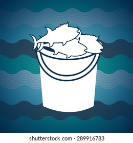 fishing icon design, vector illustration eps10 graphic 