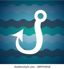fishing icon design, vector illustration eps10 graphic 