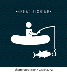 fishing icon design,vector illustration eps10 graphic 