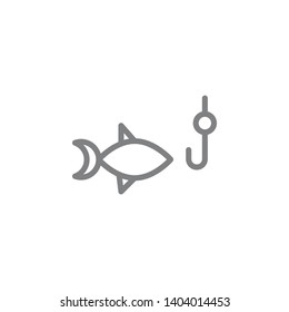 Fishing icon. Element of beach holiday icon. Thin line icon for website design and development, app development. Premium icon
