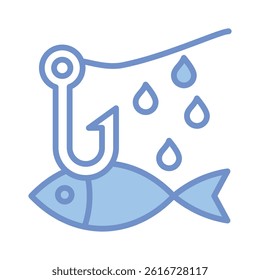 Fishing Icon Element For Design
