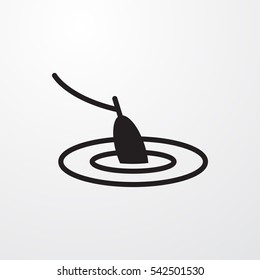 fishing icon illustration isolated vector sign symbol