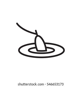 fishing icon illustration isolated vector sign symbol