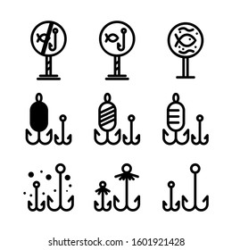 fishing  icon isolated sign symbol vector illustration - Collection of high quality black style vector icons
