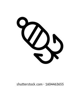 fishing  icon isolated sign symbol vector illustration - Collection of high quality black style vector icons
