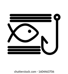 fishing  icon isolated sign symbol vector illustration - Collection of high quality black style vector icons

