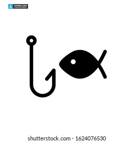 fishing icon isolated sign symbol vector illustration - high quality black style vector icons

