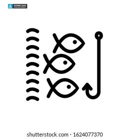 fishing icon isolated sign symbol vector illustration - high quality black style vector icons
