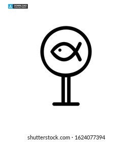 fishing icon isolated sign symbol vector illustration - high quality black style vector icons

