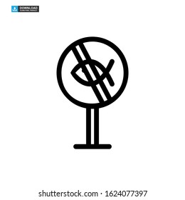 fishing icon isolated sign symbol vector illustration - high quality black style vector icons
