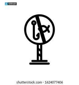fishing icon isolated sign symbol vector illustration - high quality black style vector icons

