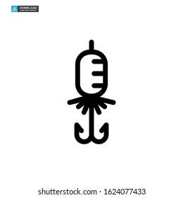 fishing icon isolated sign symbol vector illustration - high quality black style vector icons
