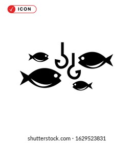 fishing icon or logo isolated sign symbol vector illustration - high quality black style vector icons

