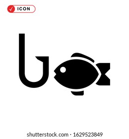 fishing icon or logo isolated sign symbol vector illustration - high quality black style vector icons
