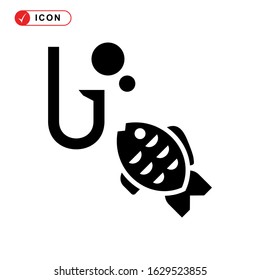 fishing icon or logo isolated sign symbol vector illustration - high quality black style vector icons
