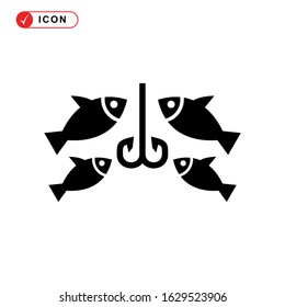fishing icon or logo isolated sign symbol vector illustration - high quality black style vector icons
