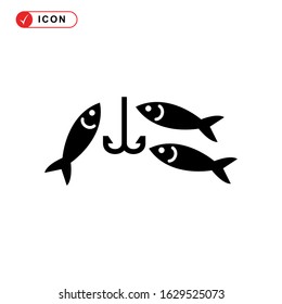 fishing icon or logo isolated sign symbol vector illustration - high quality black style vector icons
