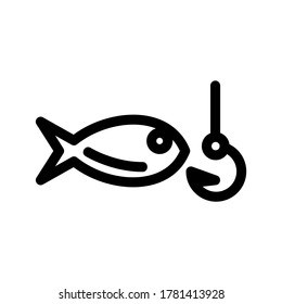fishing icon or logo isolated sign symbol vector illustration - high quality black style vector icons
