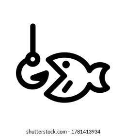 fishing icon or logo isolated sign symbol vector illustration - high quality black style vector icons
