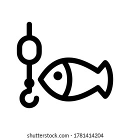 fishing icon or logo isolated sign symbol vector illustration - high quality black style vector icons
