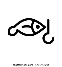 fishing icon or logo isolated sign symbol vector illustration - high quality black style vector icons
