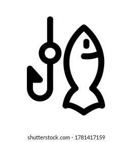 fishing icon or logo isolated sign symbol vector illustration - high quality black style vector icons
