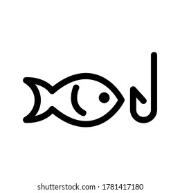 fishing icon or logo isolated sign symbol vector illustration - high quality black style vector icons

