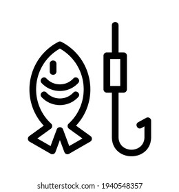 fishing icon or logo isolated sign symbol vector illustration - high quality black style vector icons
