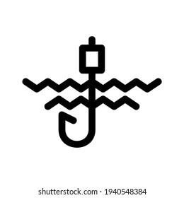 fishing icon or logo isolated sign symbol vector illustration - high quality black style vector icons
