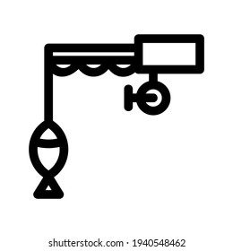 fishing icon or logo isolated sign symbol vector illustration - high quality black style vector icons

