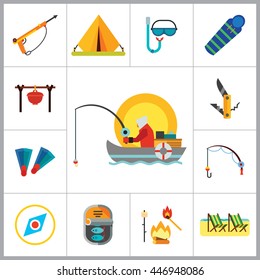 Fishing Icon Set