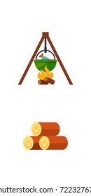 Fishing icon set