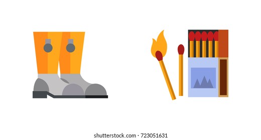 Fishing icon set