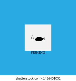 fishing icon sign signifier vector