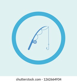 fishing icon symbol. Premium quality isolated fishing vector icon in trendy style. fishing element.