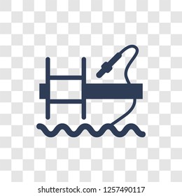 Fishing icon. Trendy Fishing logo concept on transparent background from camping collection