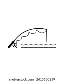 fishing icon, vector best flat icon.