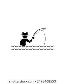 fishing icon, vector best flat icon.