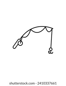 fishing icon, vector best line icon.
