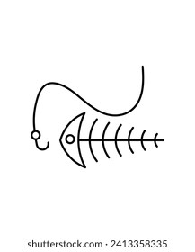 fishing icon, vector best line icon.