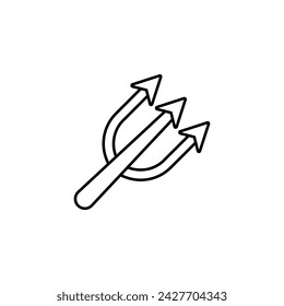 Fishing icon vector. Hook illustration sign. Bait symbol or logo.