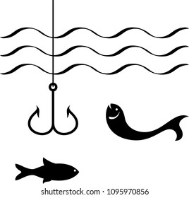 Fishing Icon Vector Illustration