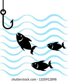 Fishing Icon Vector Illustration