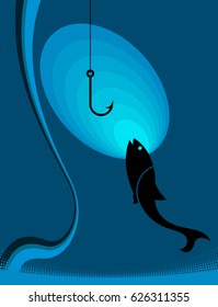 Fishing Icon Vector Illustration