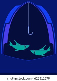 Fishing Icon Vector Illustration