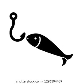 fishing icon vector. fishing icon outline style design