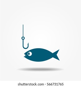 Fishing Icon Vector Signs Stock Vector (Royalty Free) 566731765 ...