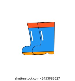 Fishing icon vector simple and tools