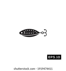 Fishing Icon Vector. Fishing Symbol vector