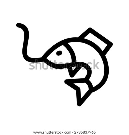 Fishing Icon Vector Symbol Design Illustration